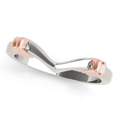 Curved Wedding Gold Band