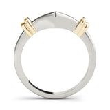 Curved Wedding Gold Band