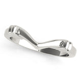 Curved Wedding Gold Band