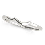 Curved Wedding Gold Band
