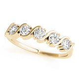 S- Half Eternity Ring in Gold & Platinum