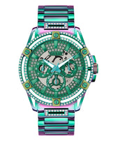 Guess Men's Multi-Function Iridescent Stainless Steel Watch