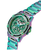 Guess Men's Multi-Function Iridescent Stainless Steel Watch