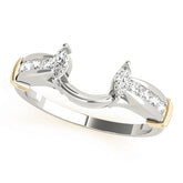 Wraps & Inserts Half Eternity Ring in Gold & Platinum