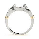 Wraps & Inserts Half Eternity Ring in Gold & Platinum