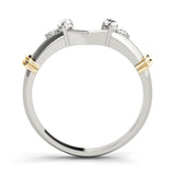 Wraps & Insert Half Eternity Ring in Gold & Platinum