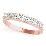 Verlobungsring mit rundem, im Labor gezüchtetem Diamanten (D/VVS) und 7 Steinen in Krappenfassung – das perfekte Geschenk für Sie