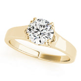 Iconic Trellis Round Diamond Engagement Ring — 9K/18K Gold & Platinum