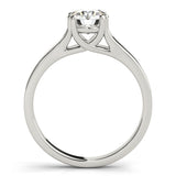 IGI Lab-Grown D-VVS Round Cut Diamond Prong Setting Solitaries Engagement Ring.