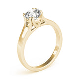 IGI Lab-Grown D-VVS Round Cut Diamond Prong Setting Solitaries Engagement Ring.