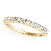 Prong Set Half Eternity Ring in Gold & Platinum
