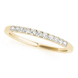 Prong Set Half Eternity Ring in Gold & Platinum