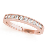 Channel Set Half Eternity Ring in Gold & Platinum