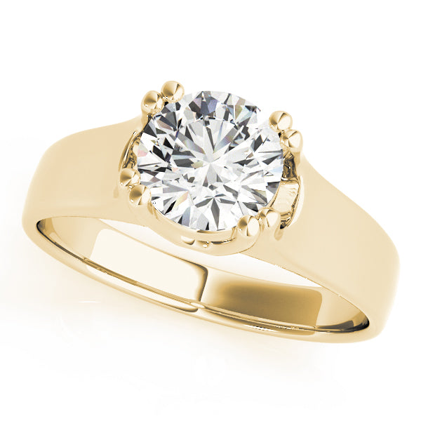 IGI Lab-Grown Round Cut Diamond 8-Prong Engagement Ring Gift for Her.