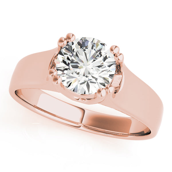 IGI Lab-Grown Round Cut Diamond 8-Prong Engagement Ring Gift for Her.