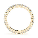 Shared Prong Wedding Full Eternity Ring in Gold & Platinum