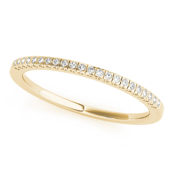 Prong Set Half Eternity Ring in Gold & Platinum