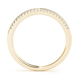 Prong Set Half Eternity Ring in Gold & Platinum