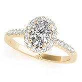 Prong Set Curved Half Eternity Ring in Gold & Platinum