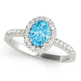 Prong Set Curved Half Eternity Ring in Gold & Platinum