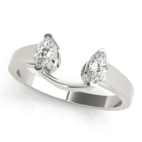 Wraps & Inserts Half Eternity Ring in Gold & Platinum
