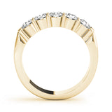 Prong Set Half Eternity Ring in Gold & Platinum