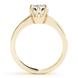 IGI Lab-Grown Round Cut Diamond Solitaire 6-Prong Engagement Ring Gift for Her.