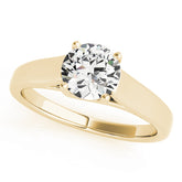 Opulent Trellis Round Diamond Engagement Ring — 9K/18K Gold & Platinum