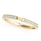 Prong Set Half Eternity Ring in Gold & Platinum