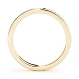 Prong Set Half Eternity Ring in Gold & Platinum
