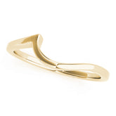Gold Curved Wedding Band