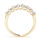 U-Prong Half Eternity Ring in Gold & Platinum