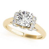 Adored Solitaires Round Diamond Engagement Ring — 9K/18K Gold & Platinum