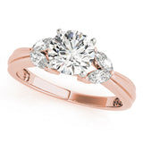 Romantic Fancy Shape Remounts Marquise Diamond Engagement Ring — 9K/18K Gold & Platinum