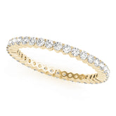 Prong Set Full Eternity Ring in Gold & Platinum