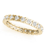 Lab-Grown Round Cut Diamond Box Set Eternity Wedding Ring.