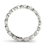 IGI Lab-Grown Round Cut Diamond Bar Set Eternity Wedding Ring.