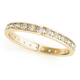 Diamond Full Eternity Ring in Gold & Platinum