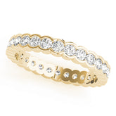 Diamond Full Eternity Ring in Gold & Platinum
