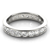IGI Lab-Grown Round Cut Diamond Eternity Wedding Band.
