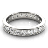 IGI Lab-Grown Round Cut Diamond Eternity Wedding Band.