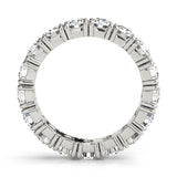 Round Cut Diamond 4-Prong Claw Set Full Eternity Wedding Ring