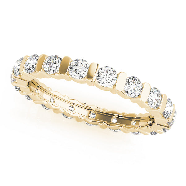 Diamond Full Eternity Ring in Gold & Platinum