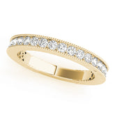 Channel Set Half Eternity Ring in Gold & Platinum