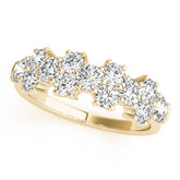 Diamond Half Eternity Ring in Gold & Platinum