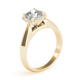 Opulent Solitaires Any Shape Cushion Diamond Engagement Ring — 9K/18K Gold & Platinum