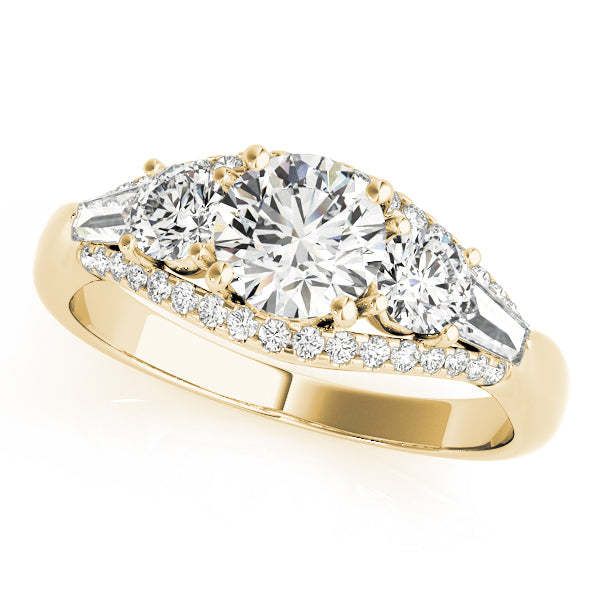 Three Stone Diamond Engagement Ring