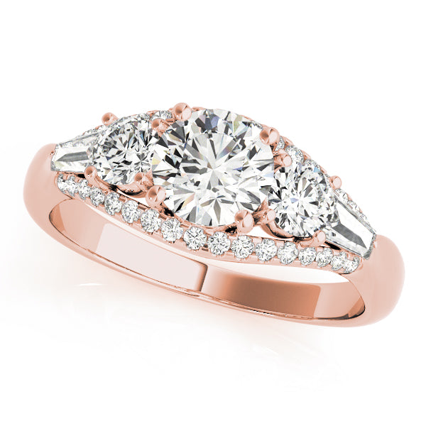 Three Stone Diamond Engagement Ring