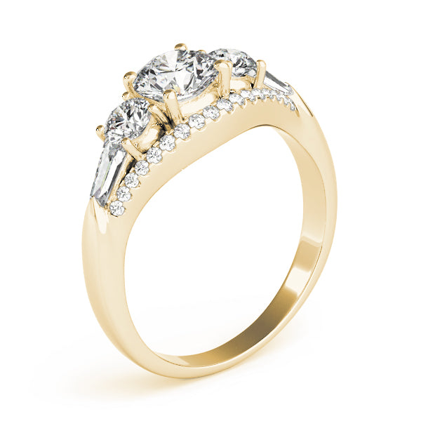 Three Stone Diamond Engagement Ring