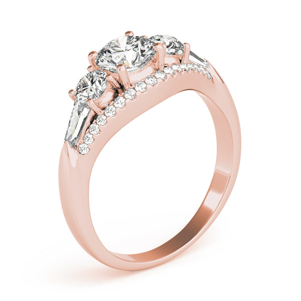 Three Stone Diamond Engagement Ring
